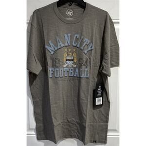Manchester City FC Wolf Grey Men's Tee Shirt Soccer Large Cotton Shirt L